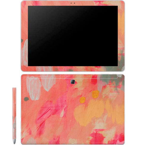 Colored Finger Paint Galaxy Book 12in Skin